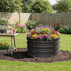 ZXZYHFTY Round Galvanized Raised Garden Bed kit, Round Large Metal Raised - Image 8