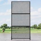 Casaphoria Metal Privacy Screen Outdoor, Jason- Black by Casaphoria