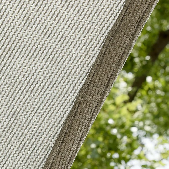 Amgo 18' x 18' x 25.5' Grey Right Triangle Sun Shade Sail Outdoor Canopy Awning - Image 9