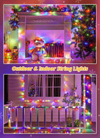 Brightown Solar Christmas Lights Outdoor, 4 Pack Total 184FT 480 LED Solar - Image 6