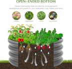 2-Pack 2x1ft Galvanized Raised Garden Bed, Outdoor Planter Bed, Metal Planter - Image 3