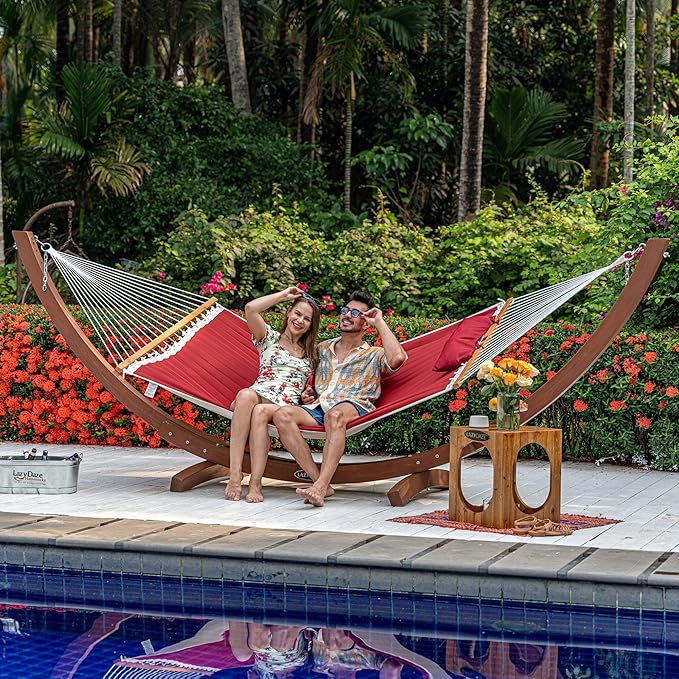 Lazy Daze Hammocks 12 FT Double Quilted Fabric Hammock - Image 2