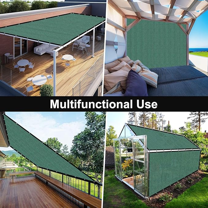 Artpuch 90% Sun Shade Cloth, 8 x 8 FT Pergola Shade Cover Canopy - Image 8