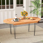 Tangkula 71" Outdoor Dining Table - Image 8