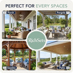 Outdoor Curtains for Patio Waterproof 6 Panels - Image 8