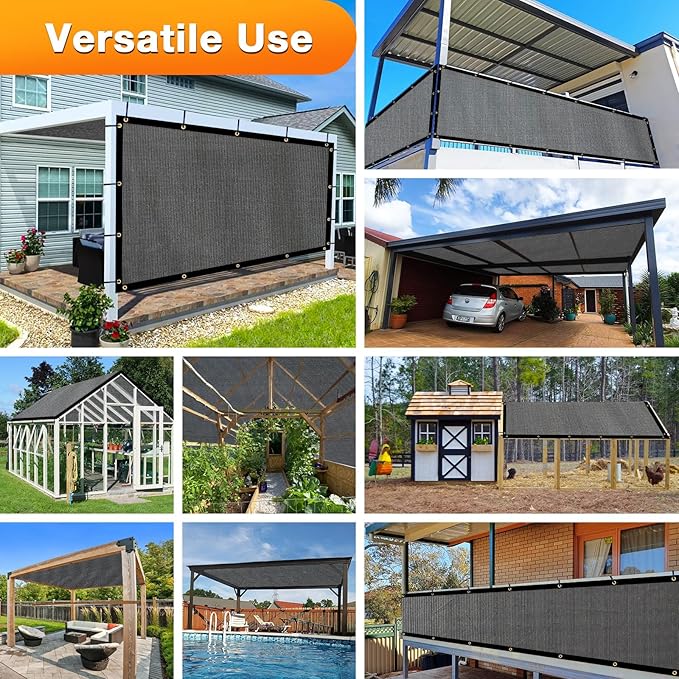 Artpuch Outdoor Pergola Shade Cover 11x19 FT Sun Shade Cloth - Image 6