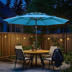 Yaheetech 3-Tier Patio Parasol 10ft Vented Outdoor Canopy Sun Shade Large - Image 2