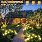 KAQ 4PK 32LED Solar Garden Lights Outdoor Waterproof | Solar Mushroom Lights - Image 5