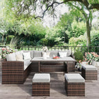 Wisteria Lane 7 Piece Patio Furniture Set, Wicker Patio Sectional - Image 8