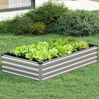 Vengarus 8x4x1FT Galvanized Raised Garden Bed Kit, Outdoor Metal Planter Box - Image 8