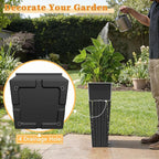 Greesum 24 Inch Tall Plastic Planters - Image 4