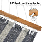 2 Person Hammocks for Outside, Double Quilted Fabric Outdoor Hammock - Image 4