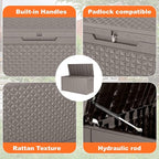 ROJIK Outdoor Storage Housing Deck Box - Image 3
