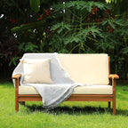 Idzo Laurent 800lbs Capacity Acacia Outdoor Loveseat, FSC Certified 2 Seater by Idzo