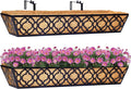2pcs 30 Inch Window Deck with Coco Liner, Metal Hanging Flower Planter Window by LAWYAMAI