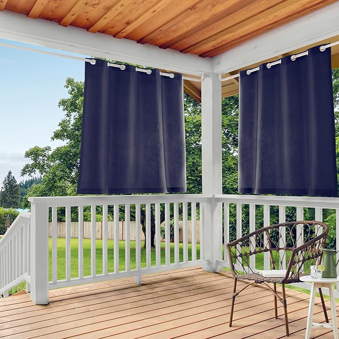 Town & Country Basics Cabana Solid Heavyweight Indoor Outdoor Curtains by TOWN+%26+COUNTRY+BASICS