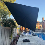 PURPLE LEAF 11' X 8' Left-right Tilting Patio Umbrella Outdoor Cantilever - Image 2