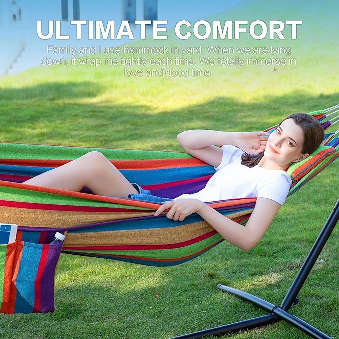 PNAEUT Double Hammocks with Stand - Image 3
