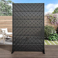 Casaphoria Metal Privacy Screen Outdoor, Palace Black by Casaphoria