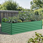YITAHOME 8x4x2ft Large Raised Garden Bed Kit, Galvanized Metal Planter Box - Image 7