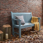Psilvam Garden Bench, 2-Person Poly Lumber Patio Bench, All-Weather Outdoor - Image 2