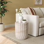 Christopher Knight Home Jayme 18.5" Indoor Outdoor Cylinder Accent Side Table - Image 3