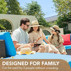 Devoko 5 Pieces Patio Furniture Sets All Weather Outdoor Sectional Patio Sofa - Image 4