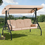 HOMREST 3 Seat Outdoor Porch Swing - Image 9