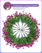 Artificial Flowers for Outdoors Faux Outside Plants Spring Summer Decorations - Image 3