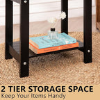 Black Adirondack Outdoor Accent Table – Weather-Resistant Acacia Wood Outdoor - Image 7