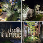 T-SUNUS Solar Spot Lights Outdoor White Christmas 4 Pack IP65 Waterproof - Image 8