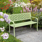 VINGLI 50" Outdoor Bench Metal - Image 7