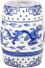SAFAVIEH Castle Gardens Collection – Dragon’s Breath Blue Glazed Ceramic - Image 4