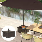 Outsunny 3-in-1 Outdoor Umbrella Base, Coffee End Table, Planter Box - Image 9