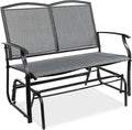 Best Choice Products 2-Person Outdoor Patio Swing Glider Steel Bench Loveseat by BestChoiceProducts