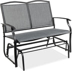 Best Choice Products 2-Person Outdoor Patio Swing Glider Steel Bench Loveseat by BestChoiceProducts