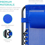 Best Choice Products Set of 2 Adjustable Steel Mesh Zero Gravity Lounge Chair - Image 6