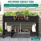 YITAHOME 48x18x30in Raised Garden Bed HDPE, Weather-Resistant Poly Lumber - Image 3