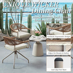 TWT Patio Dining Chairs Outdoor Stackable Dining Chairs - Image 6
