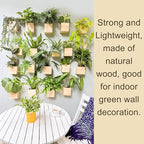 LaLaGreen Wooden Planter Box for Plants Small Square Wall Planters for Indoor - Image 5
