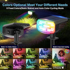 Color Changing Solar Spot Lights Outdoor Waterproof IP65, 9 Lighting Modes - Image 2