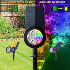T-SUN Solar Spotlights for Outsides, Christmas Solar Lights Outdoor Waterproof - Image 3