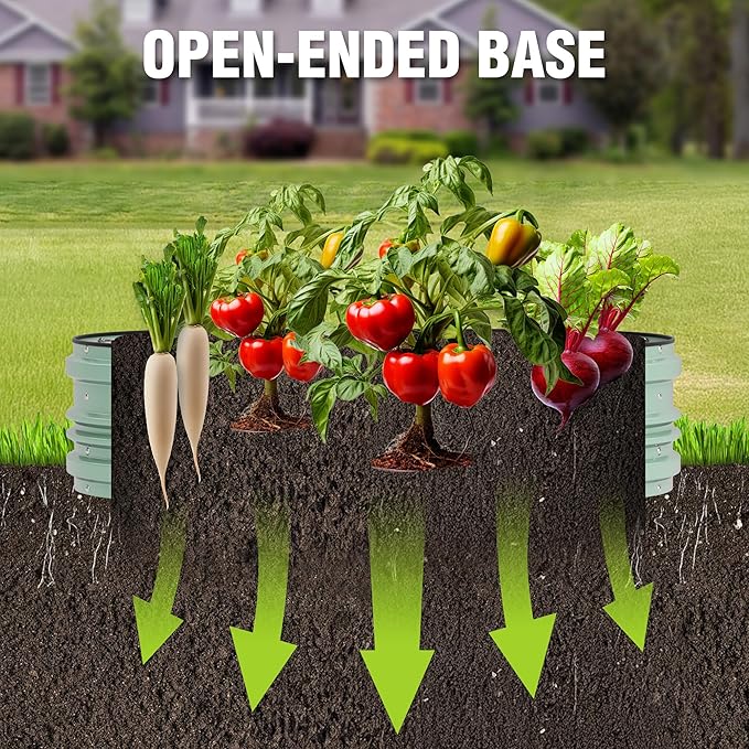 WORKPRO 4x2x1ft Galvanized Raised Garden Bed Set, Rust & Corrosion Protection - Image 3