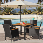 Greesum 5 Pieces Outdoor Patio Dining Set, Conversation Sets - Image 2