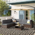 SAND MINE Waterproof Outdoor Rug 8x10 ft, Plastic Reversible Rug, Modern Area - Image 6
