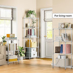 4 Tiers Shelf Metal Storage Shelves Wire Rack Closet Organizers - Image 2