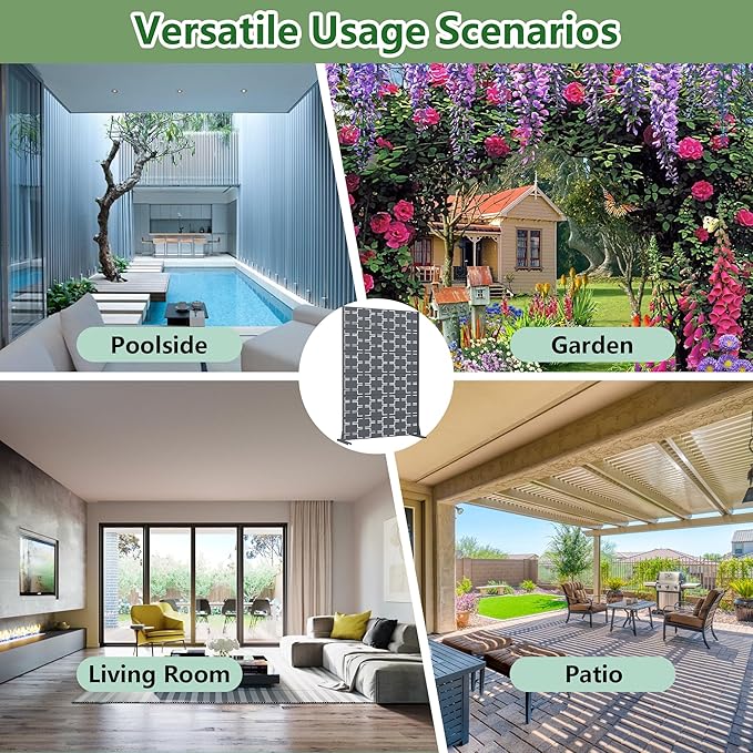 Casaphoria Metal Privacy Screen Outdoor, Darkgray-Square - Image 6