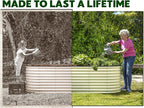 Plant & Plot Galvanized Raised Garden Beds Outdoor // 6×2×2 ft Planter Raised - Image 3