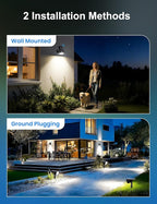 Brightown 4 Pack Solar Motion Lights Outdoor Waterproof, Motion Sensor Spot - Image 6