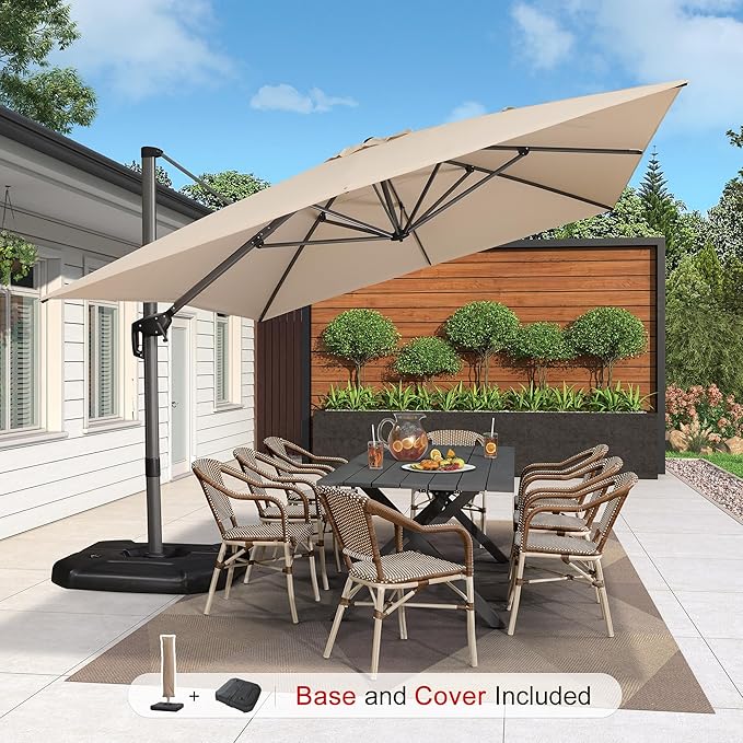 PURPLE LEAF 10'×13' Patio Umbrella - Image 2